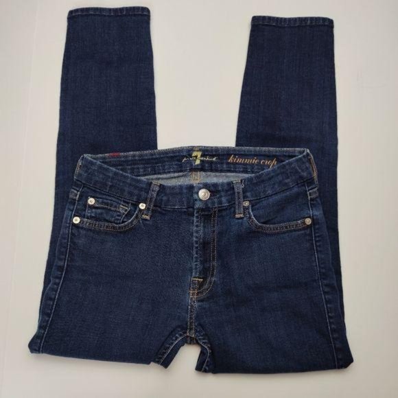 7FAM Jeans Kimmie Crop Size 27 - Picture 3 of 12